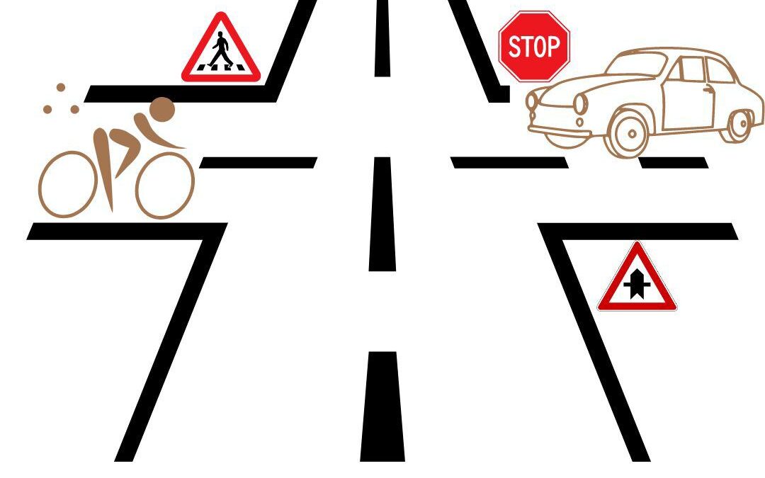 Přednosti v křižovatce řízené dopravními značkami